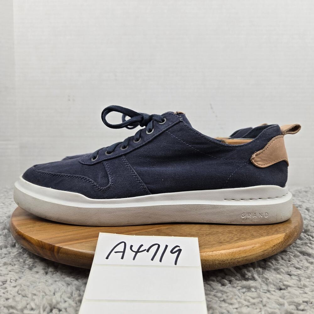 Cole Haan Men 10.5M Grandpro Rally Court Vintage Indigo Canvas Lifestyle Sneaker
